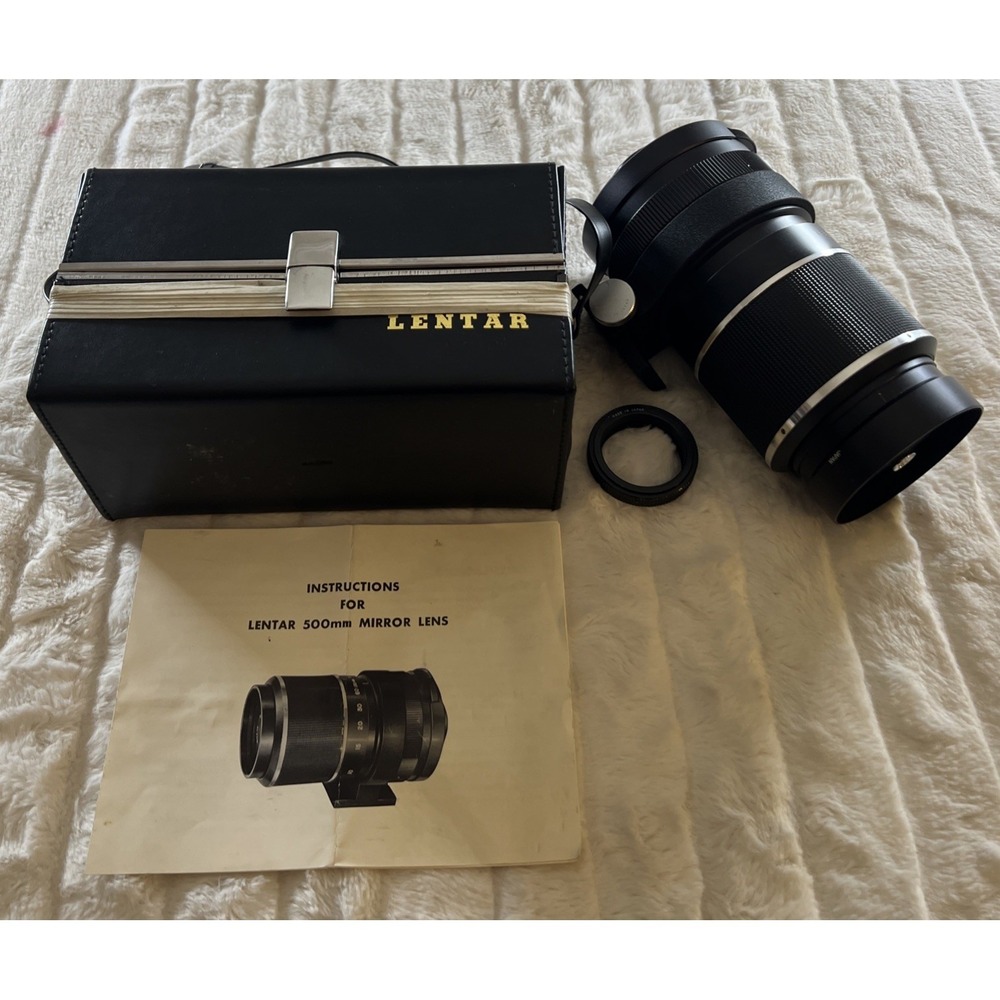 Lentar 500mm F:8 Mirror Lens with Tripod Mount Integrated CF Mount Solid‎ Case